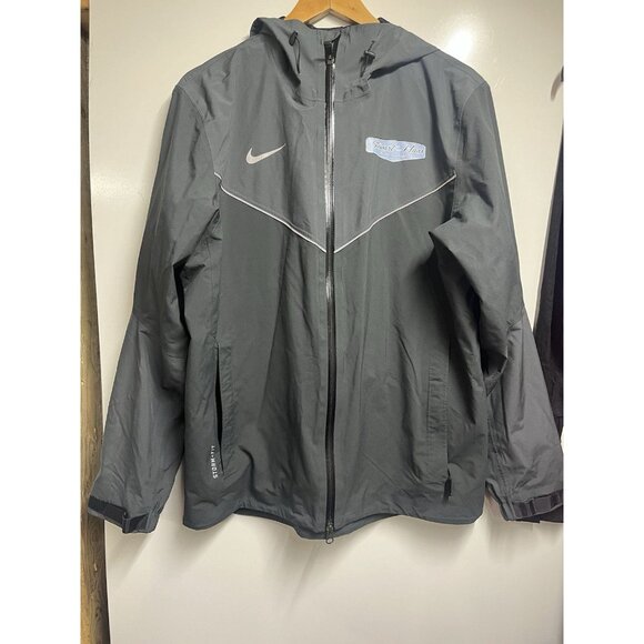 Stewart Haas Racing Jacket Mens Medium Gray Ford Nike Storm Fit Zip Up NASCAR - Picture 1 of 10